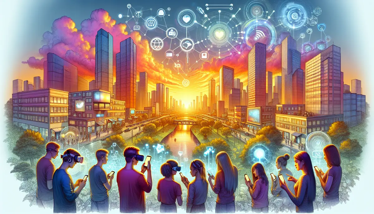 A conceptual illustration representing The Modern Usage and Implications. Visualize the main ideas: . Creative but clear representation of the concept. Style: photorealistic. high quality, detailed, professional, clean composition, good lighting, sharp focus, well-composed. high quality, professional, detailed, well-composed